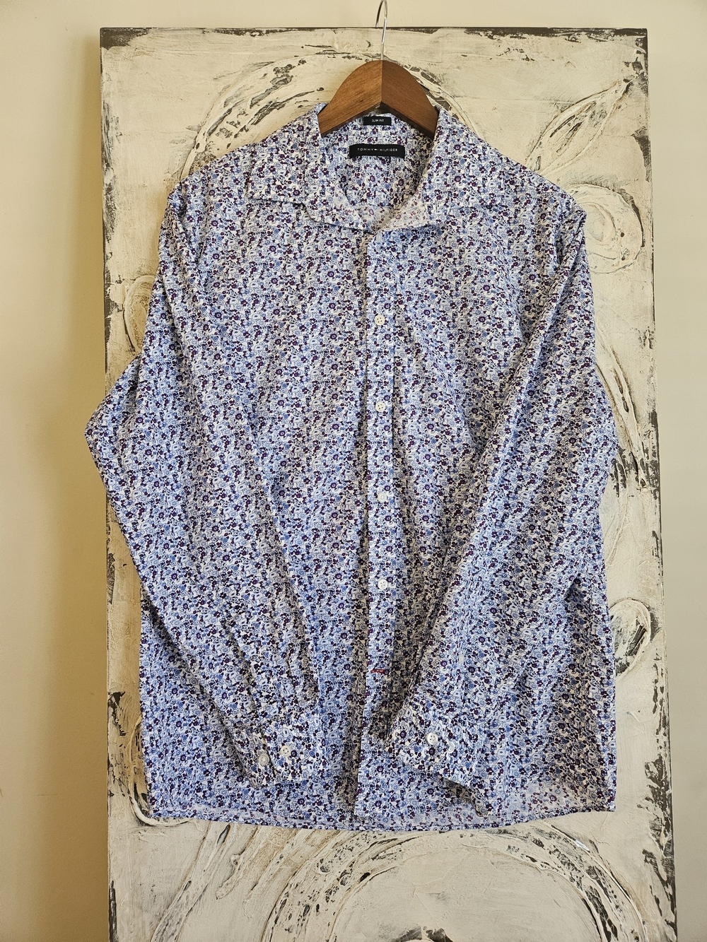 Tommy Hilfiger Blue Floral Lightweight Shirt Jacket